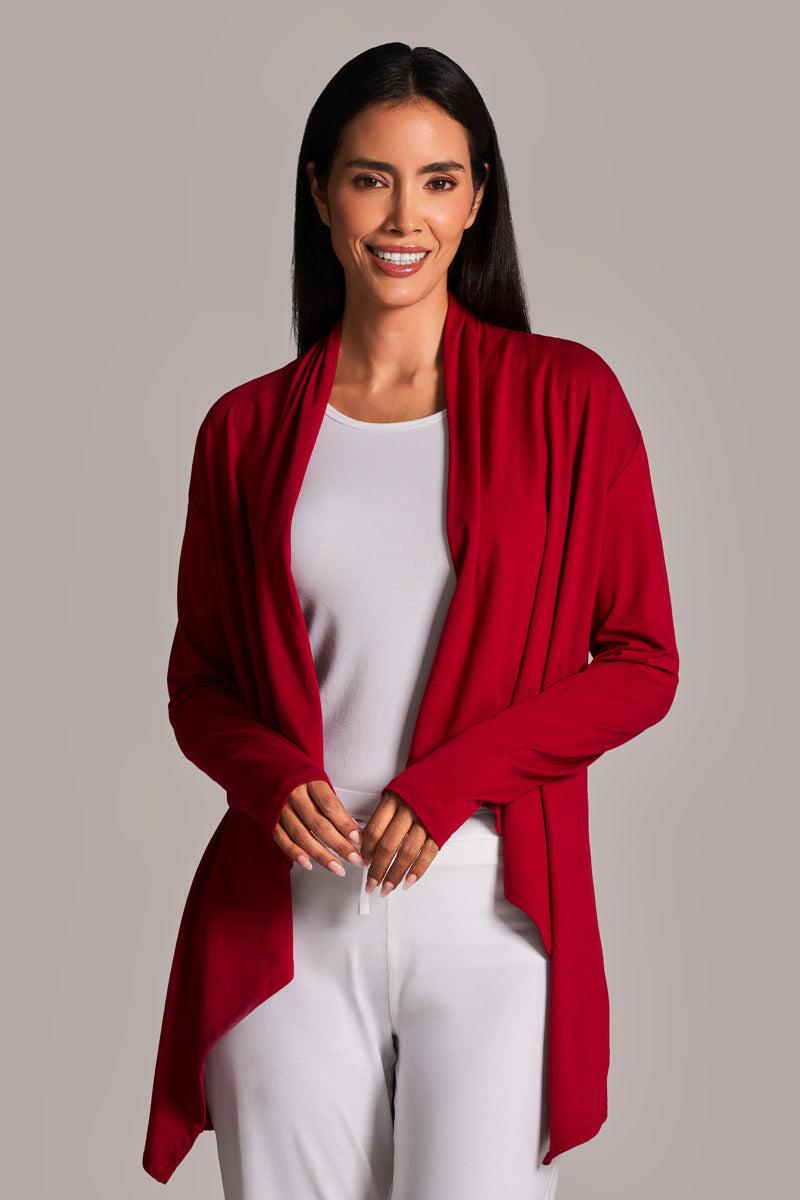coolibar Women's Marietas Sun Wrap | Cherry