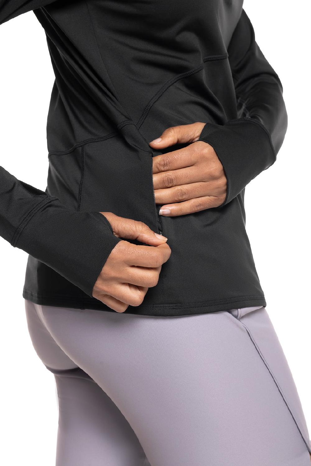 Coolibar Women's Match Play Golf Pullover | Black