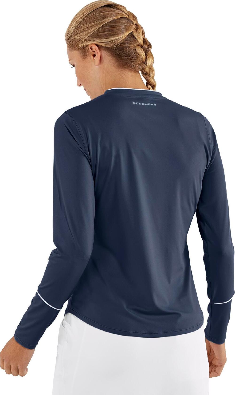Coolibar Women's Match Point Long Sleeve Tee | Navy