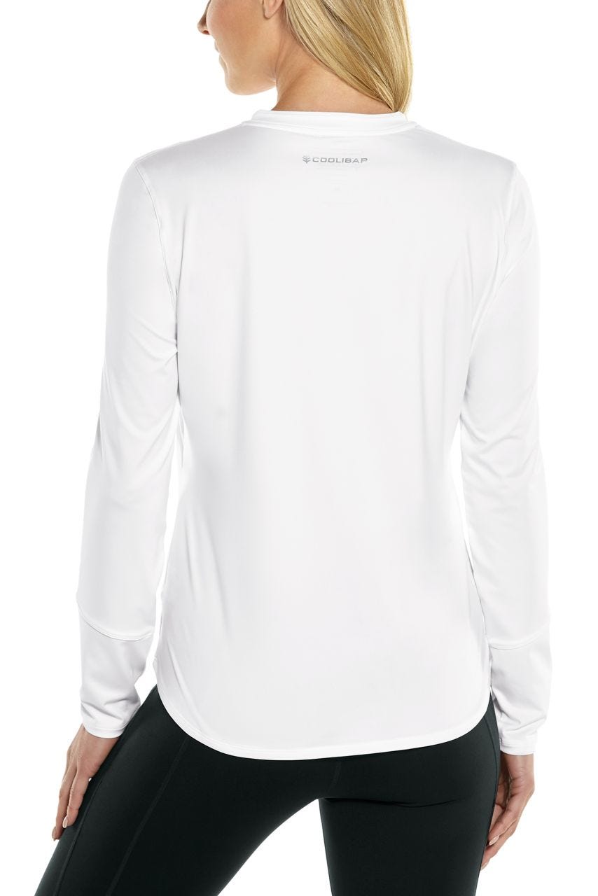 Coolibar Women's Match Point Long Sleeve Tee | White