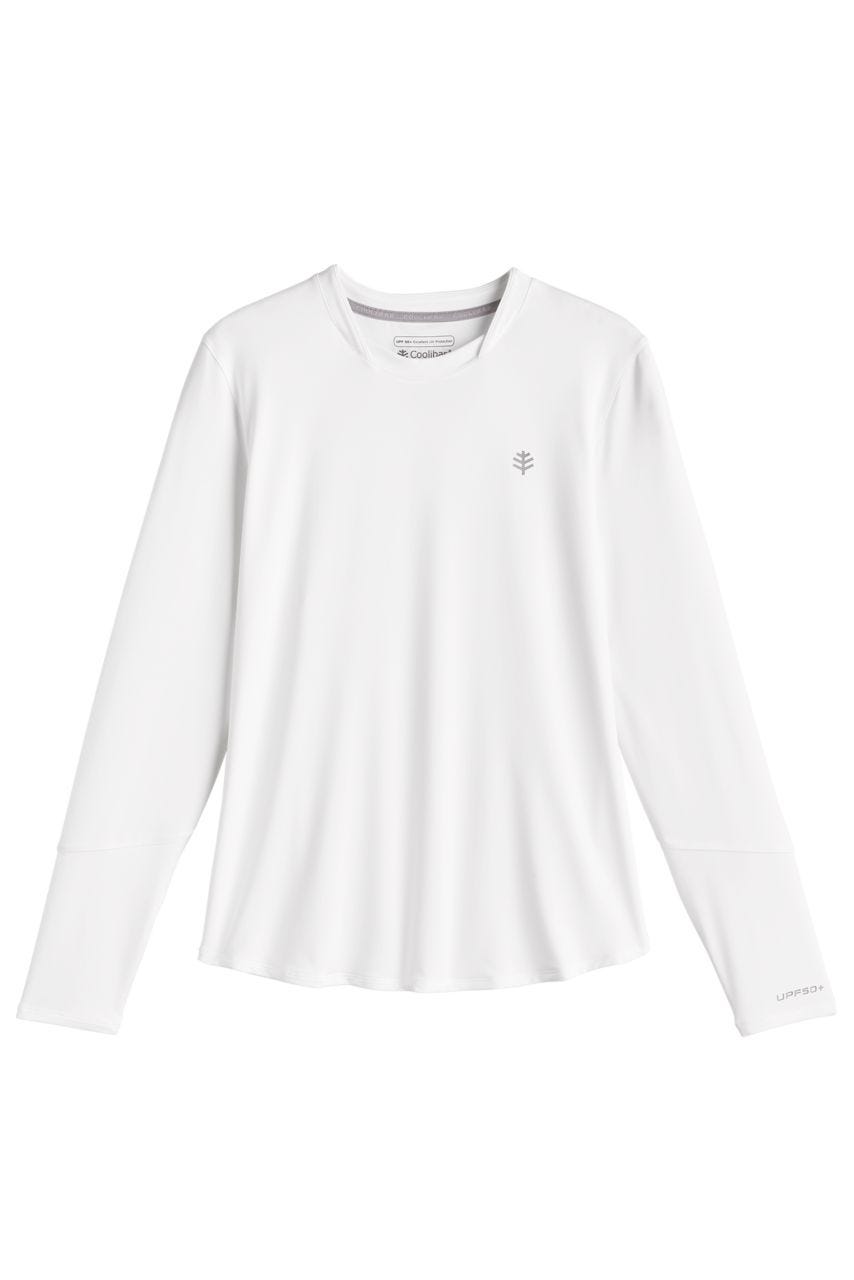Coolibar Women's Match Point Long Sleeve Tee | White