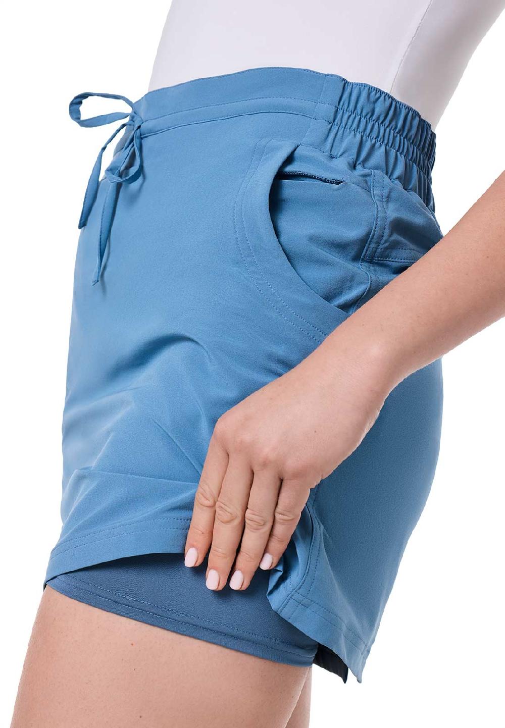 Coolibar Women's Mendocino Travel Skort | Blue Dusk