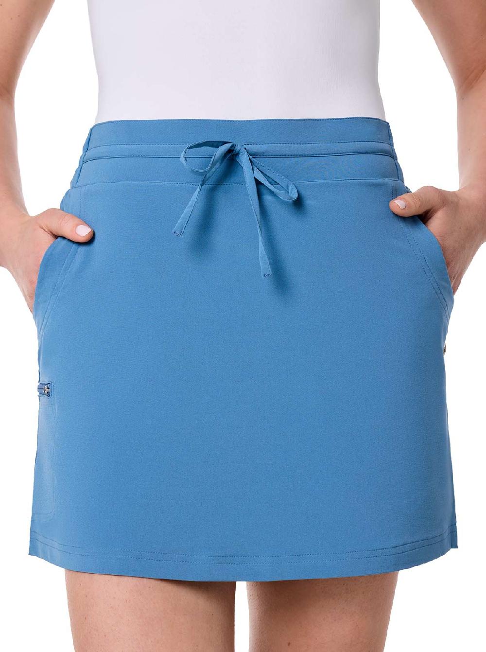 Coolibar Women's Mendocino Travel Skort | Blue Dusk
