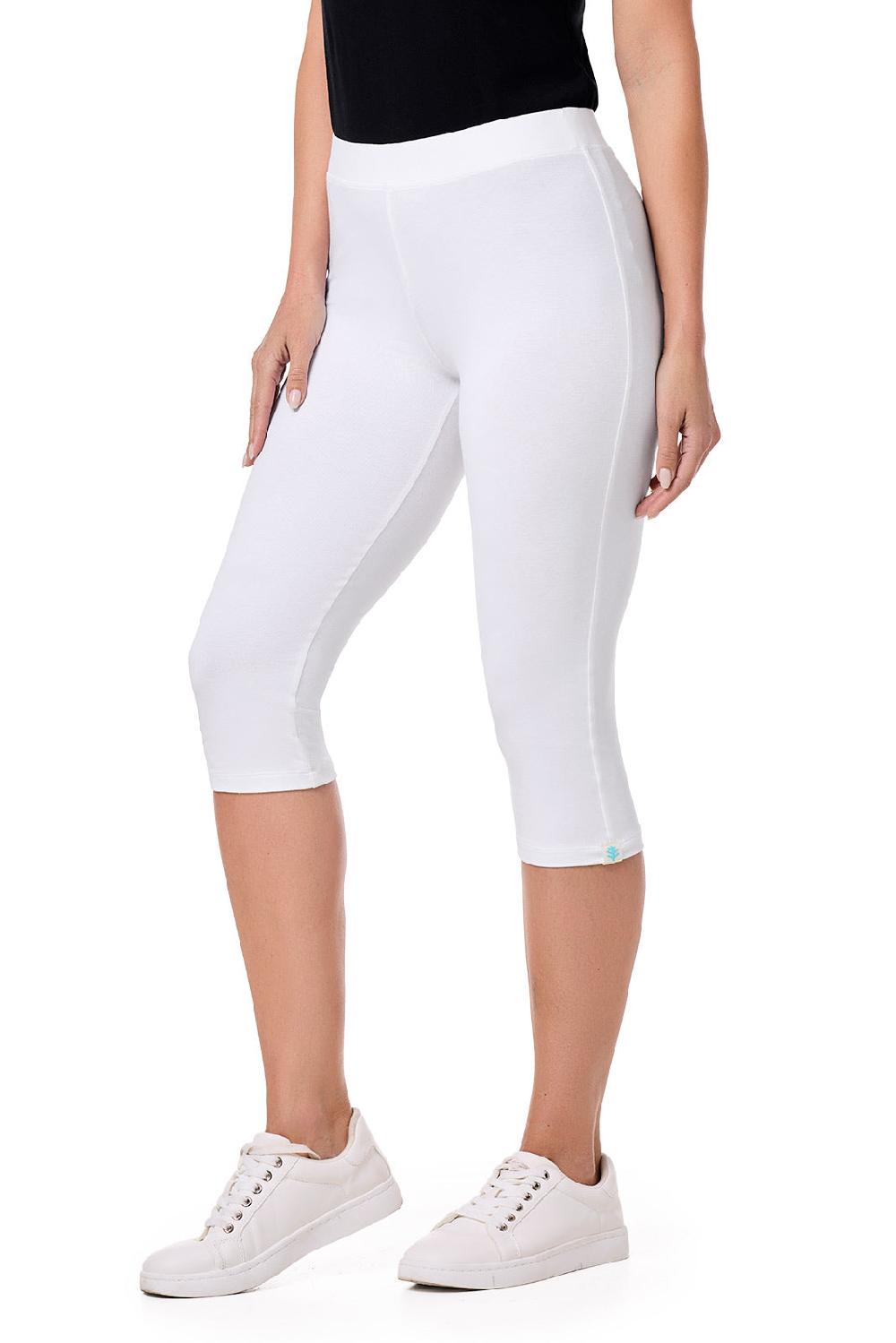 Coolibar Women's Monterey Summer Capris | White