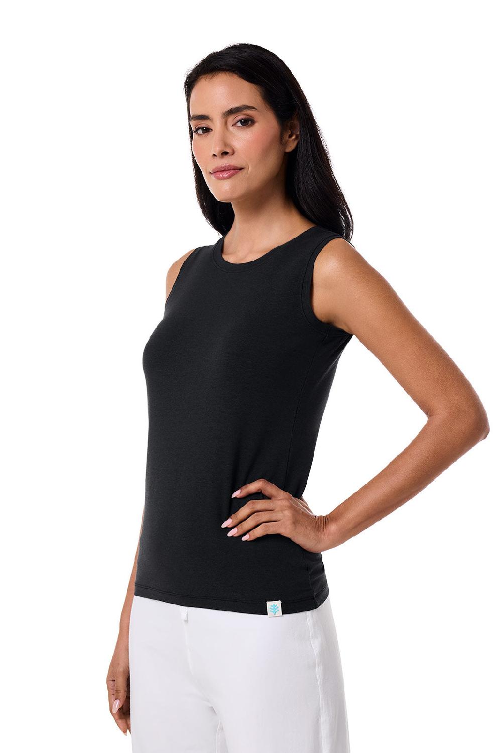Coolibar Women's Morada Everyday Basic Tank | Black