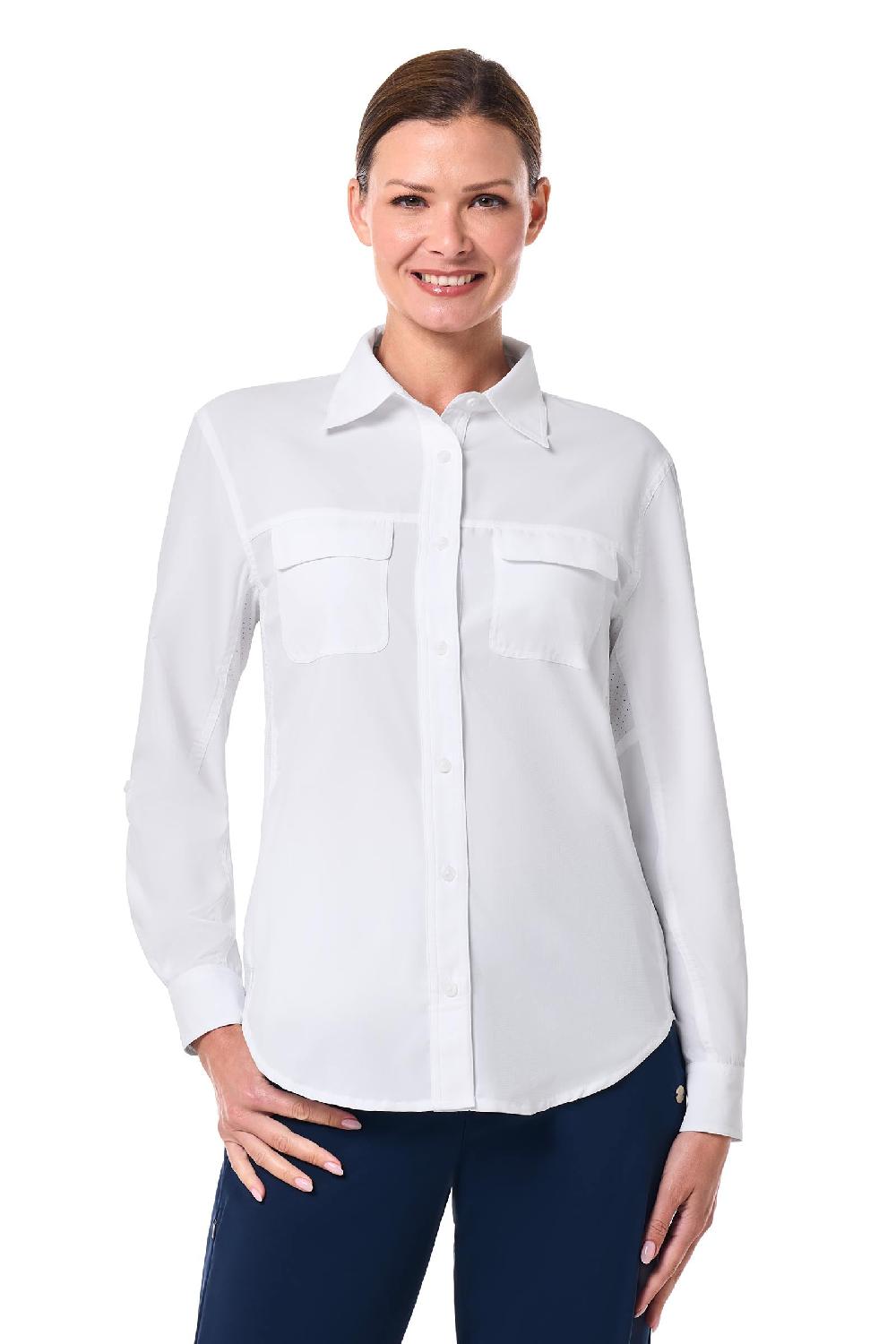 Coolibar Women's Mylitta Travel Shirt | White