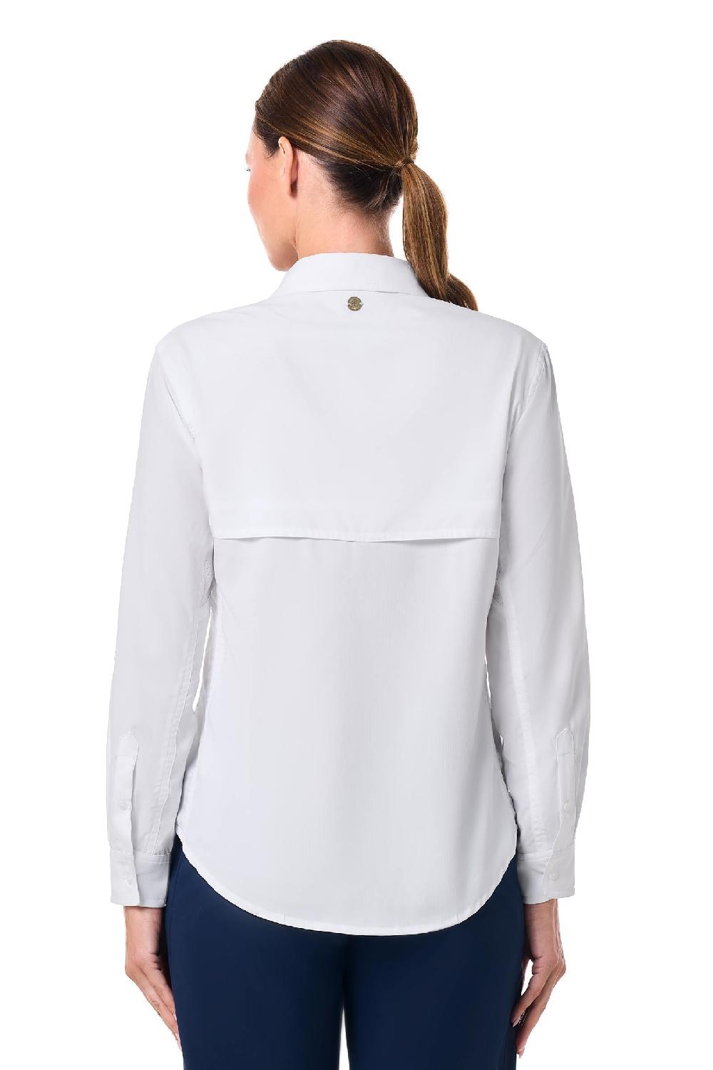 Coolibar Women's Mylitta Travel Shirt | White