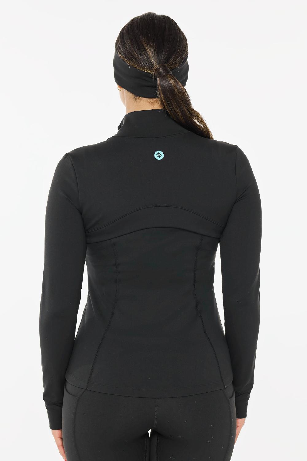 Coolibar Women's Namaste Yoga Jacket | Black