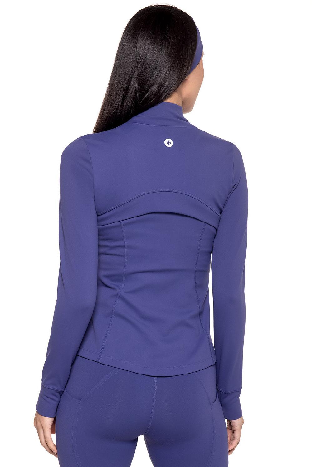 Coolibar Women's Namaste Yoga Jacket | Future Dusk