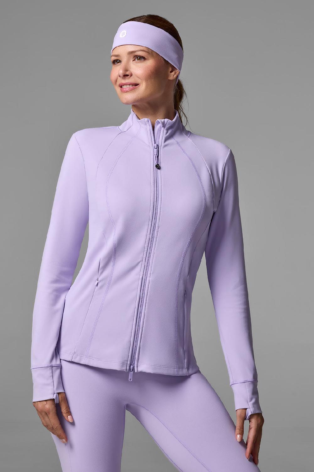 coolibar Women's Namaste Yoga Jacket | Lavendula