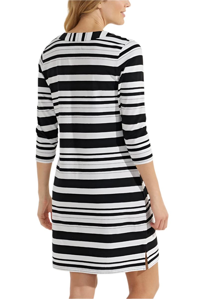 Coolibar Women's Oceanside Tunic Dress | Black/Grey