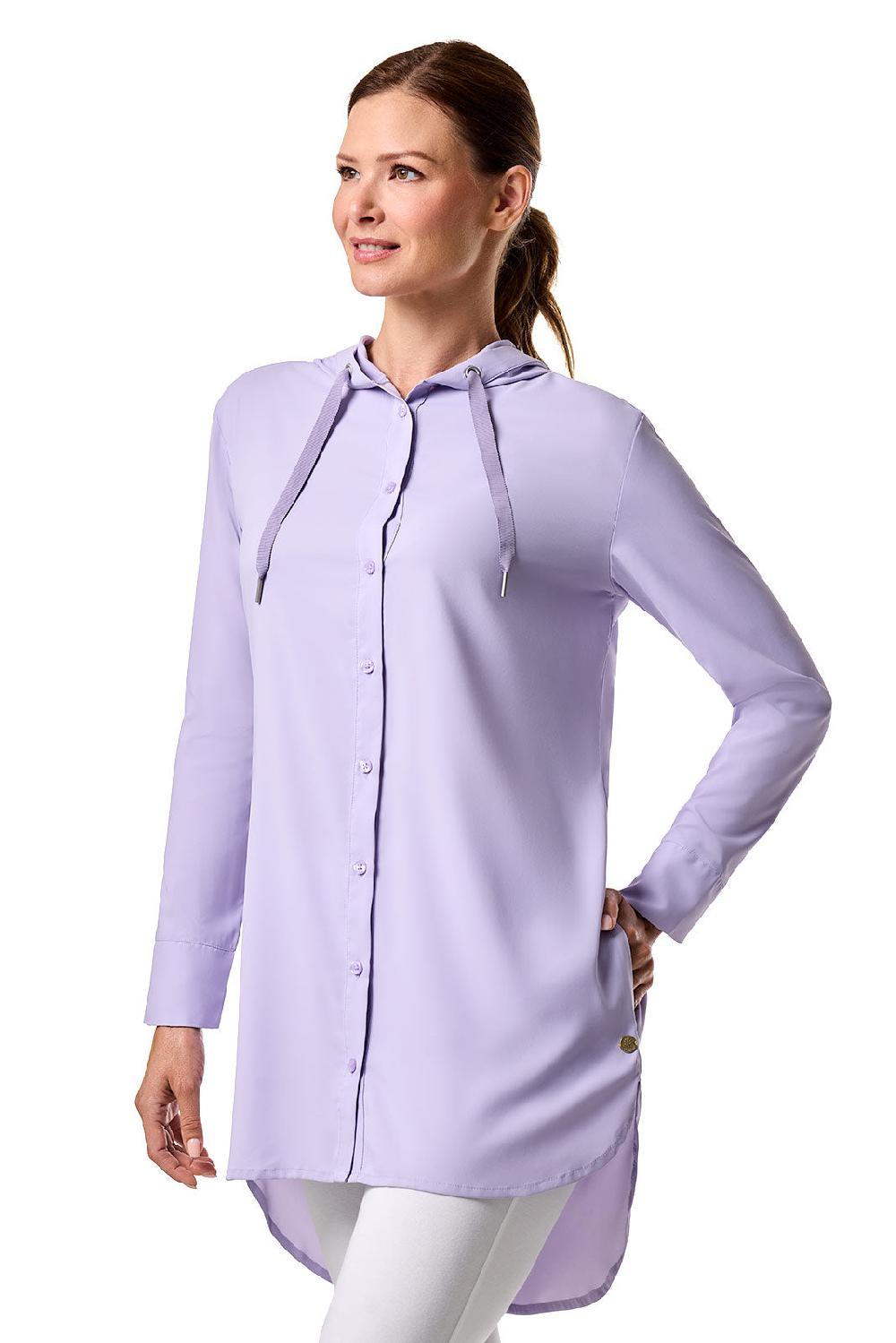 Coolibar Women's Palma Aire Beach Shirt | Lavendula
