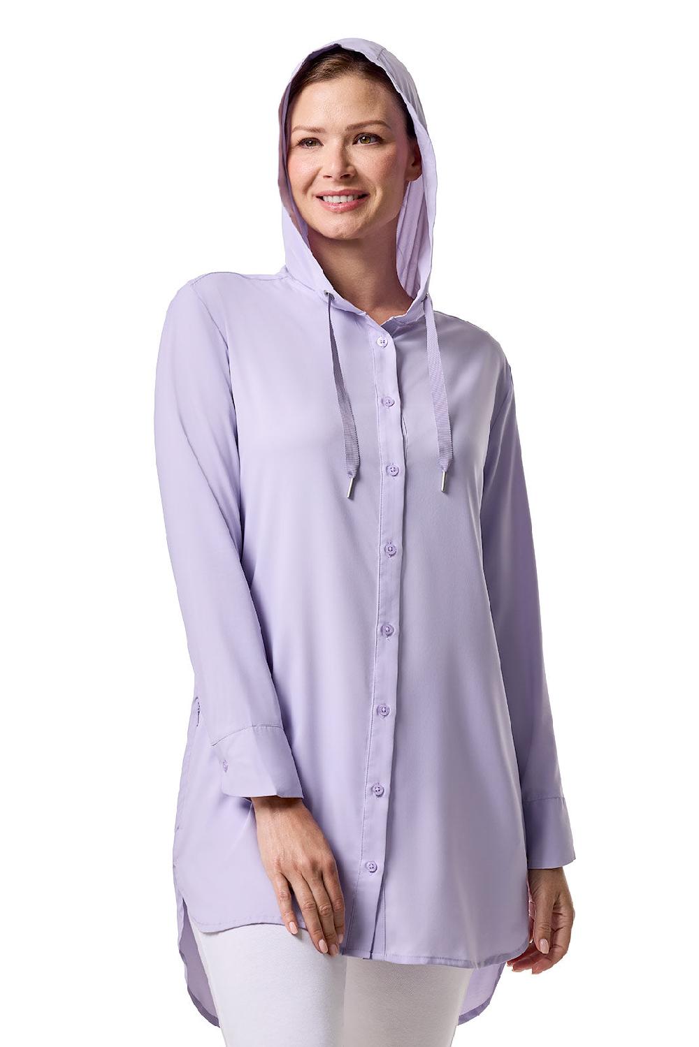 Coolibar Women's Palma Aire Beach Shirt | Lavendula
