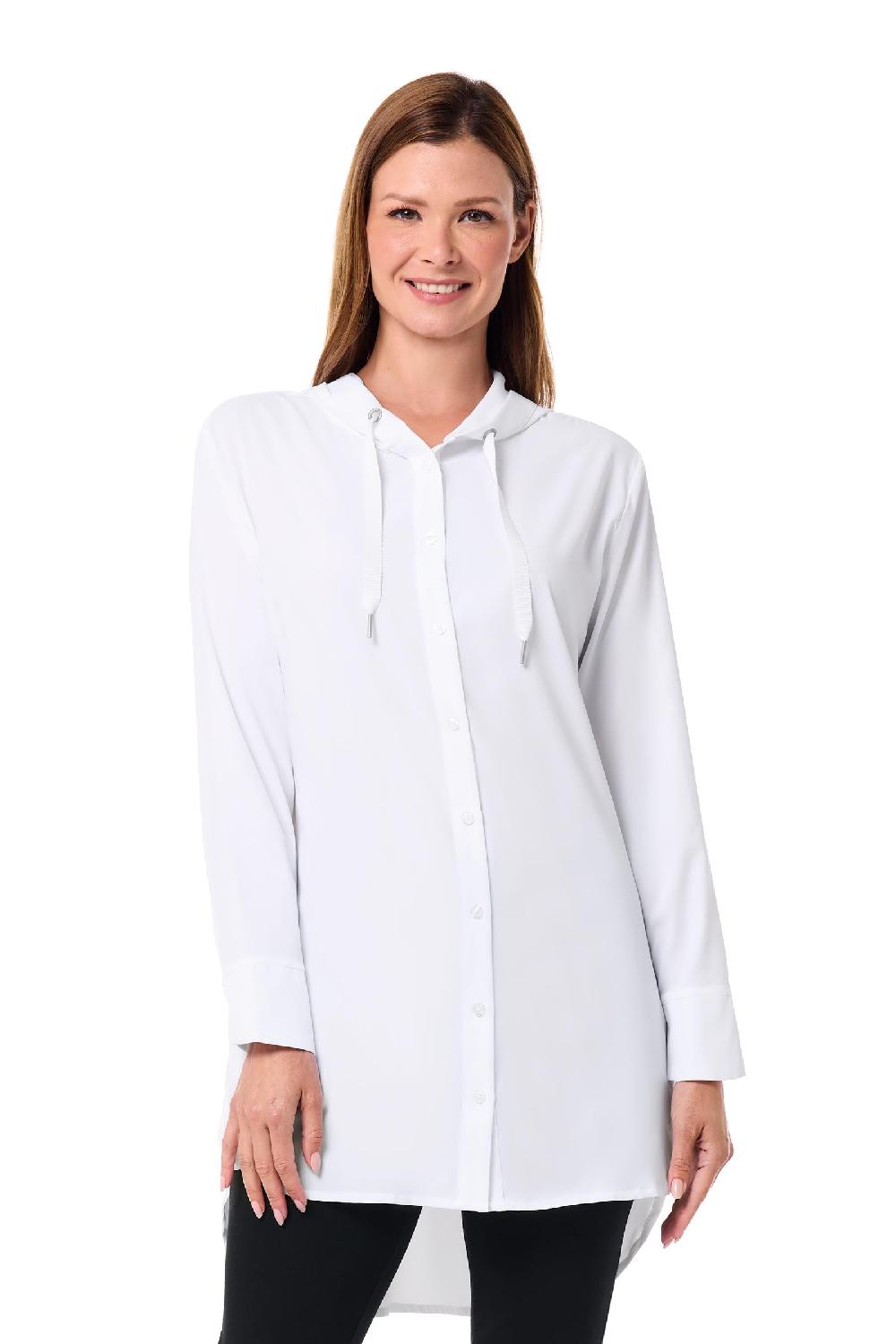 Coolibar Women's Palma Aire Beach Shirt | White
