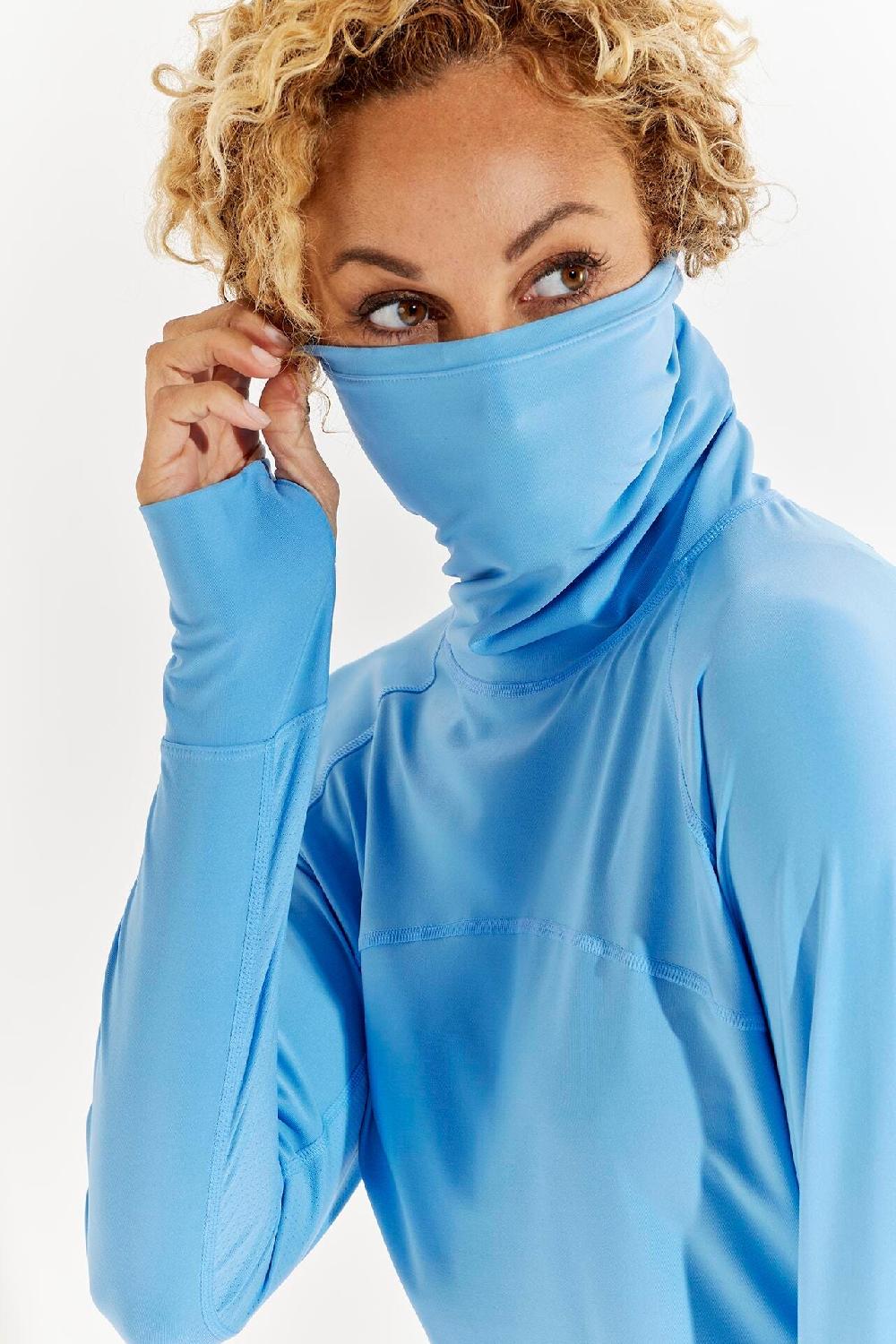 Coolibar Women's Paros Sailing Tee | Clear Sky Blue