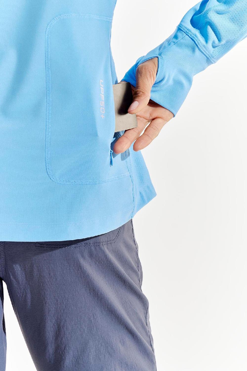 Coolibar Women's Paros Sailing Tee | Clear Sky Blue