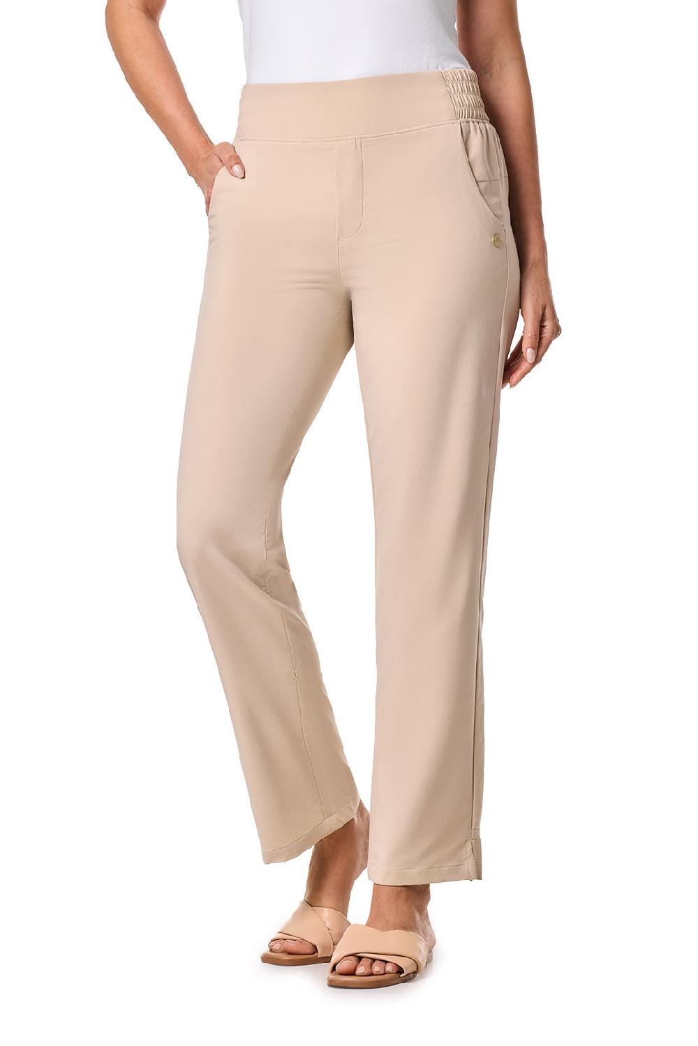 Coolibar Women's Pellaro Travel Pants | Pale Khaki