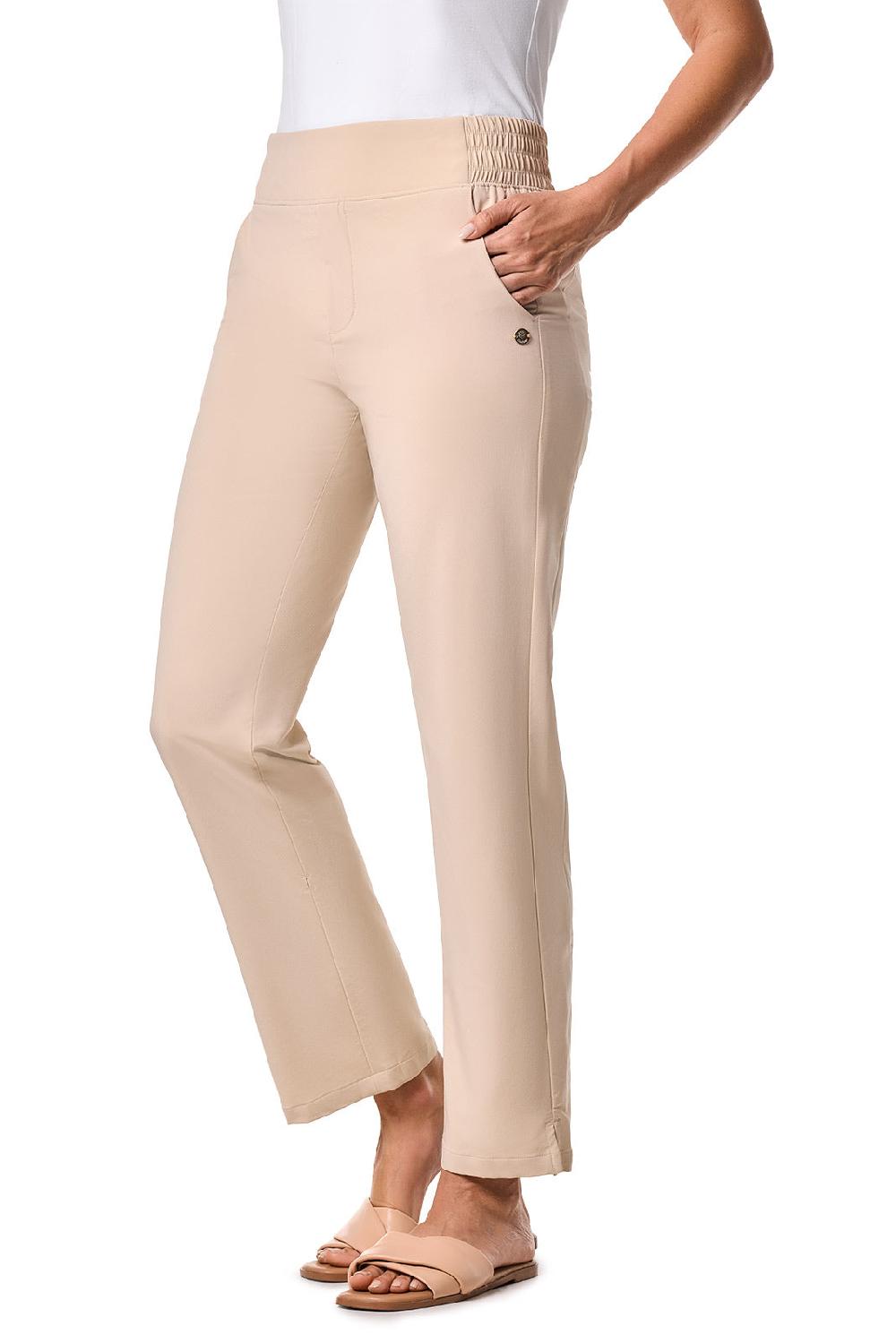 Coolibar Women's Pellaro Travel Pants | Pale Khaki