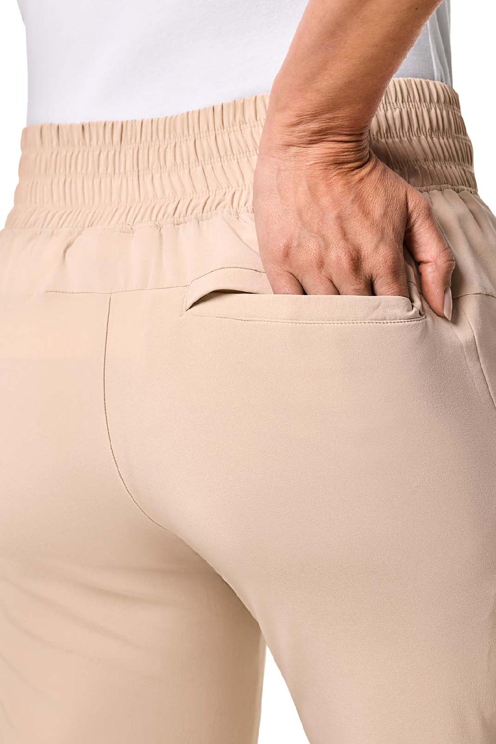 Coolibar Women's Pellaro Travel Pants | Pale Khaki