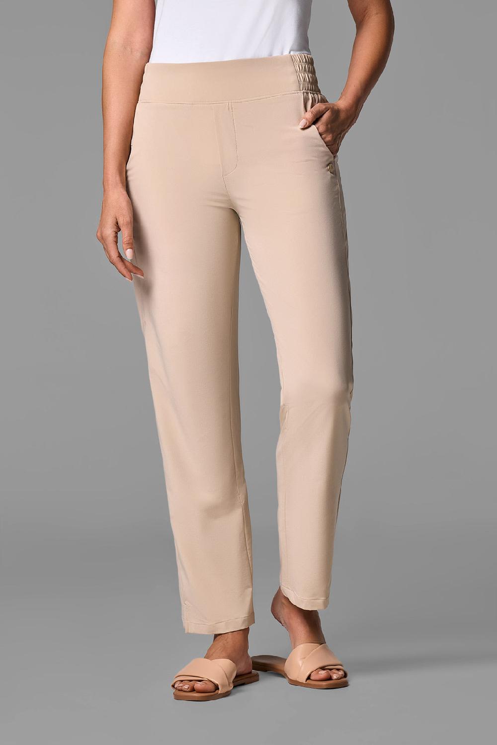coolibar Women's Pellaro Travel Pants | Pale Khaki