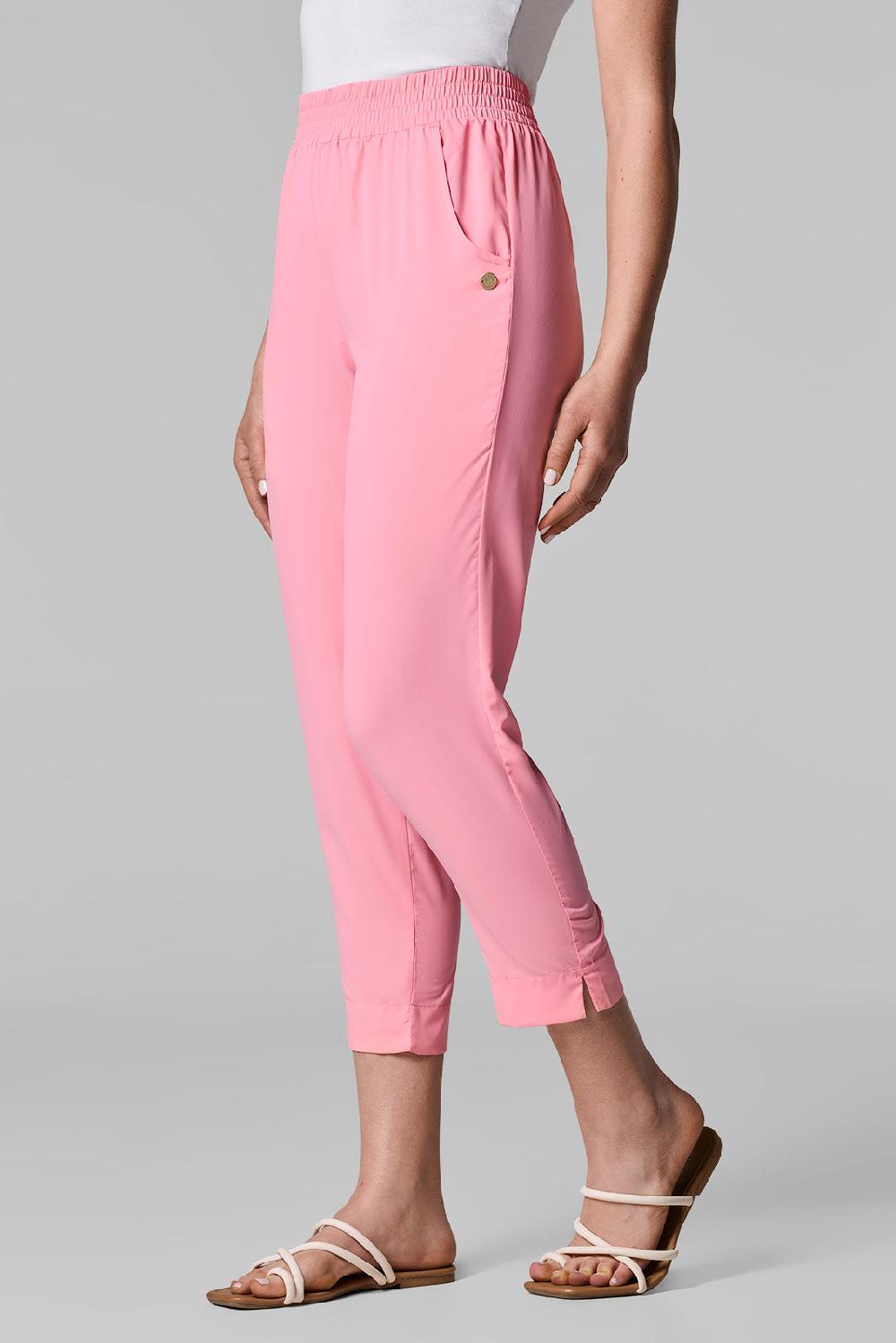 coolibar Women's Perissa Pants | Flamingo Pink