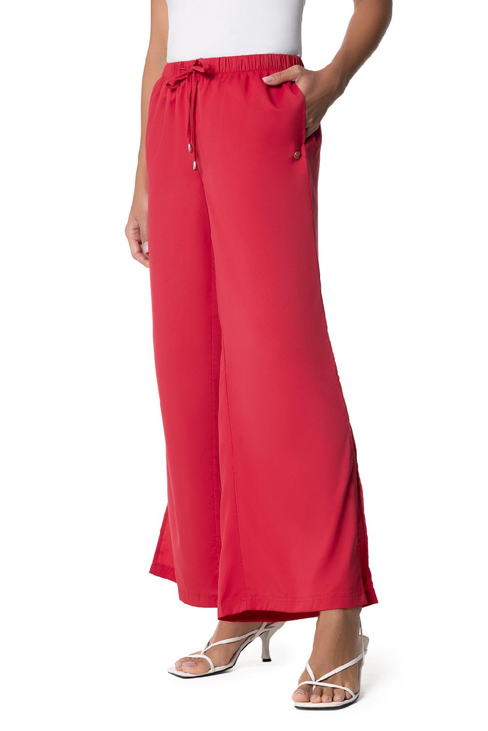 Coolibar Women's Petra Wide Leg Pant | Cherry