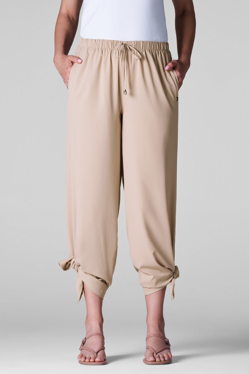 Coolibar Women's Petra Wide Leg Pants | Pale Khaki