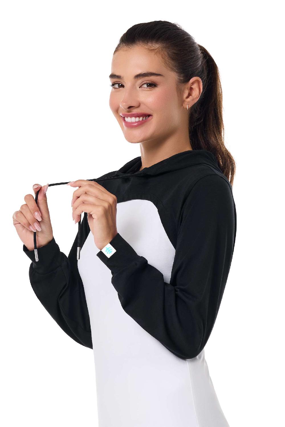 Coolibar Women's Pompano Shrug Hoodie | Black