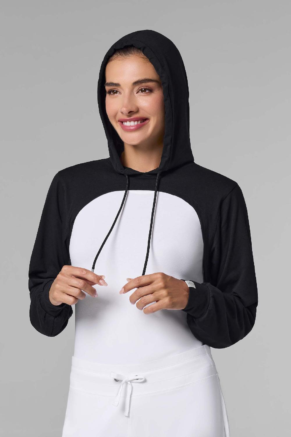 coolibar Women's Pompano Shrug Hoodie | Black