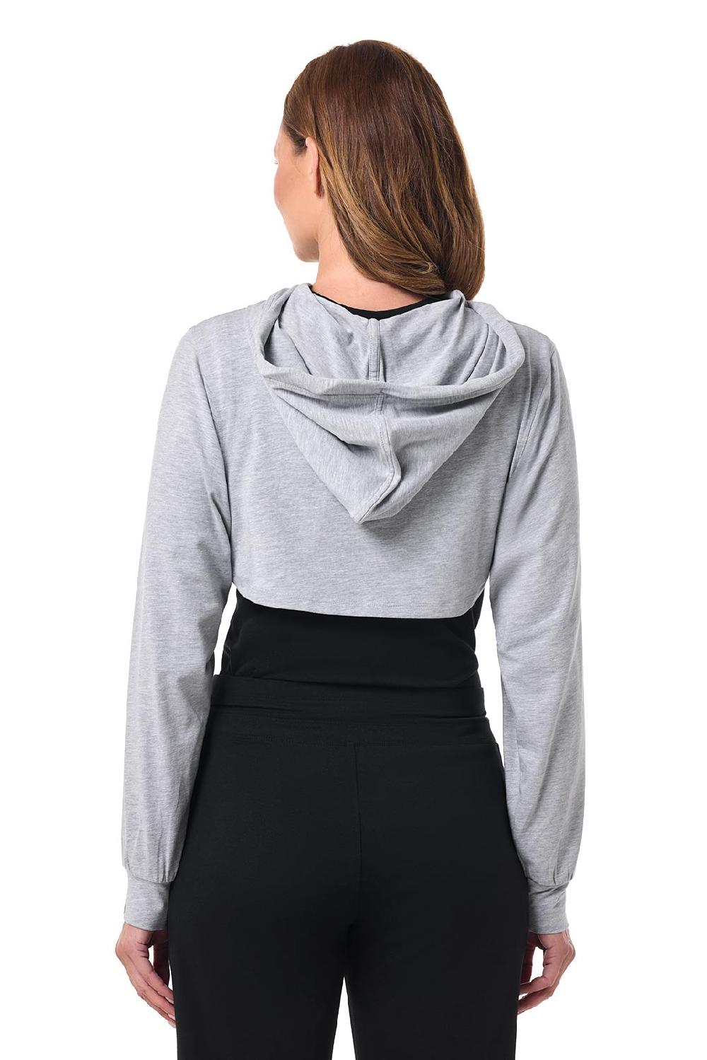 Coolibar Women's Pompano Shrug Hoodie | Grey Heather