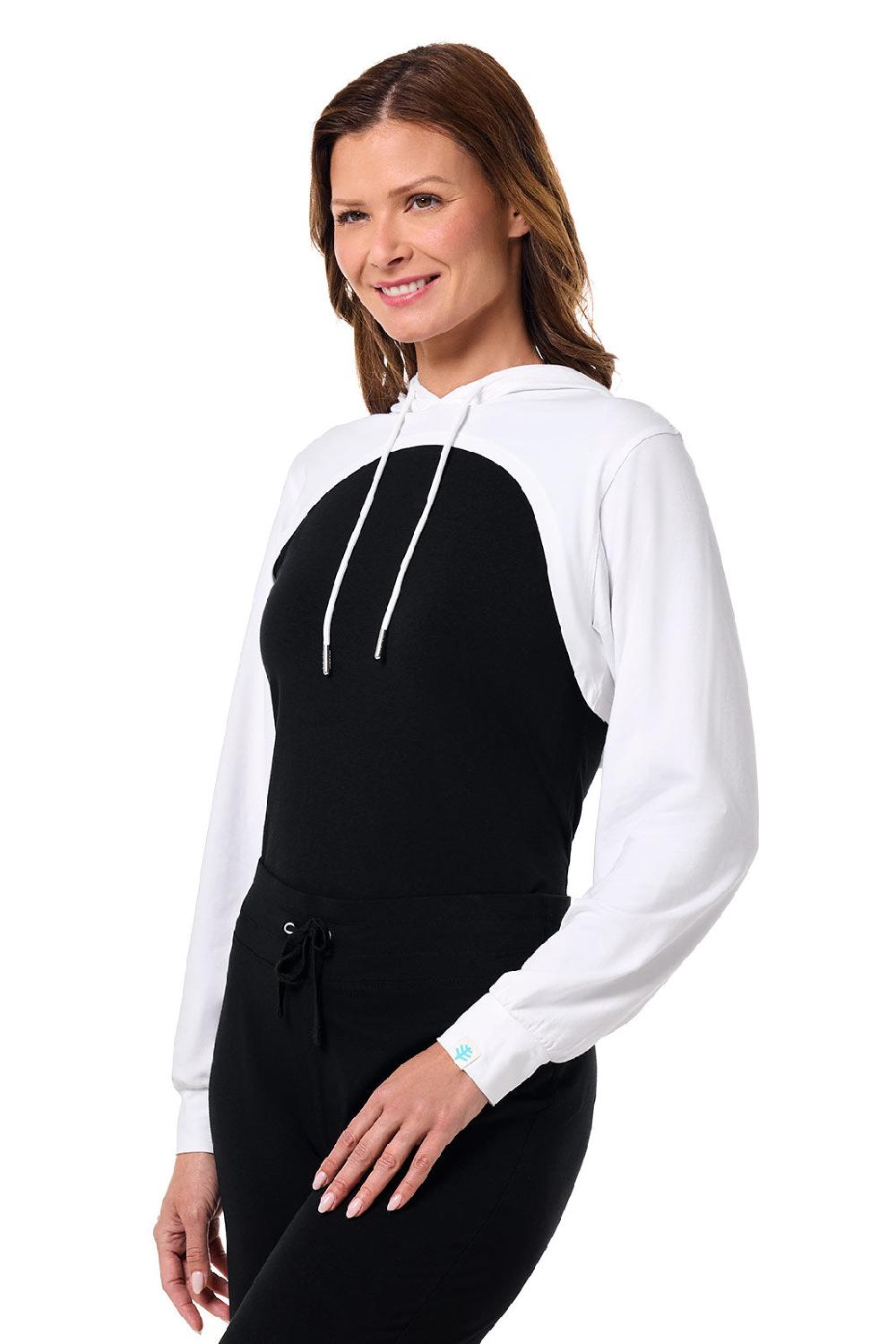 Coolibar Women's Pompano Shrug Hoodie | White