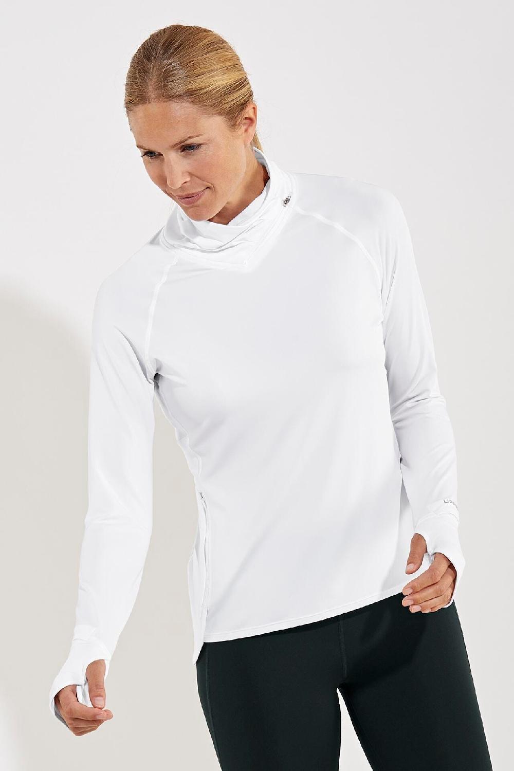 coolibar Women's Relay Pullover | White
