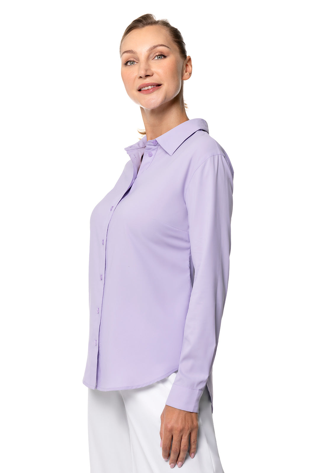 Coolibar Women's Rhodes Shirt | Lavendula