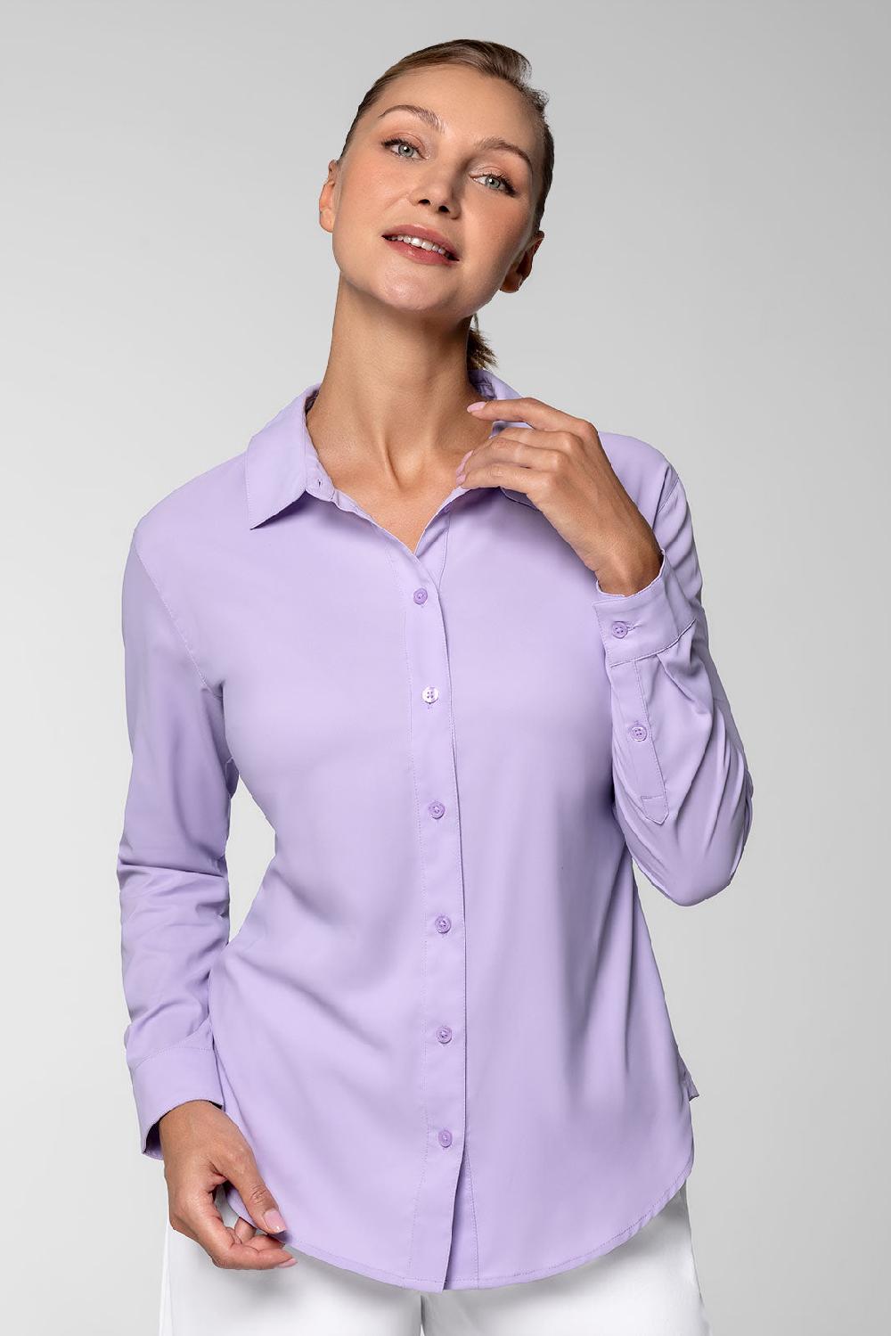 coolibar Women's Rhodes Shirt | Lavendula