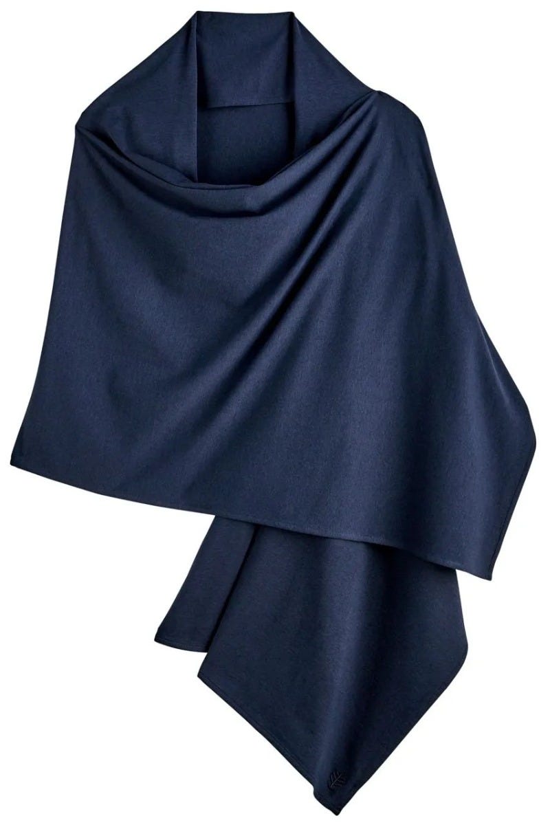 Coolibar Women's Sanibel Everyday Beach Shawl | Navy