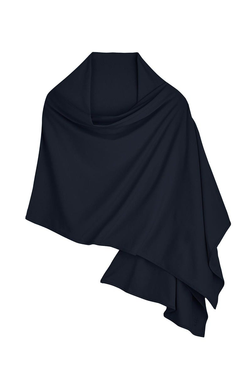 Coolibar Women's Sanibel Everyday Beach Shawl | Navy
