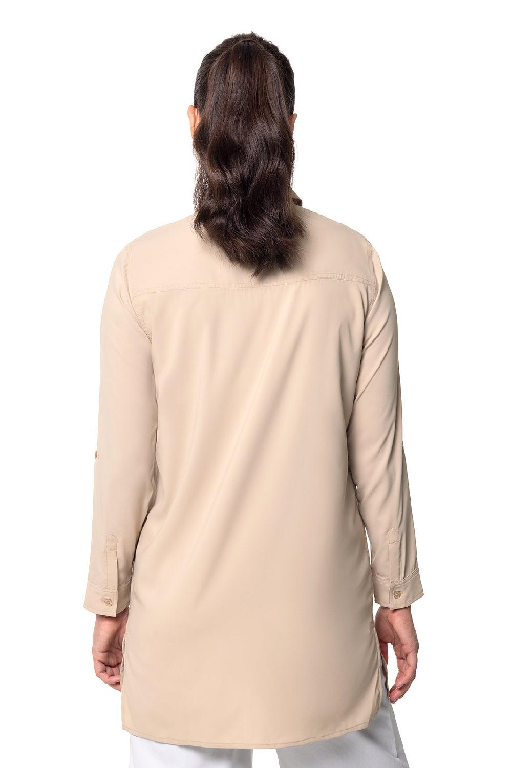 Coolibar Women's Santorini Tunic Shirt | Pale Khaki