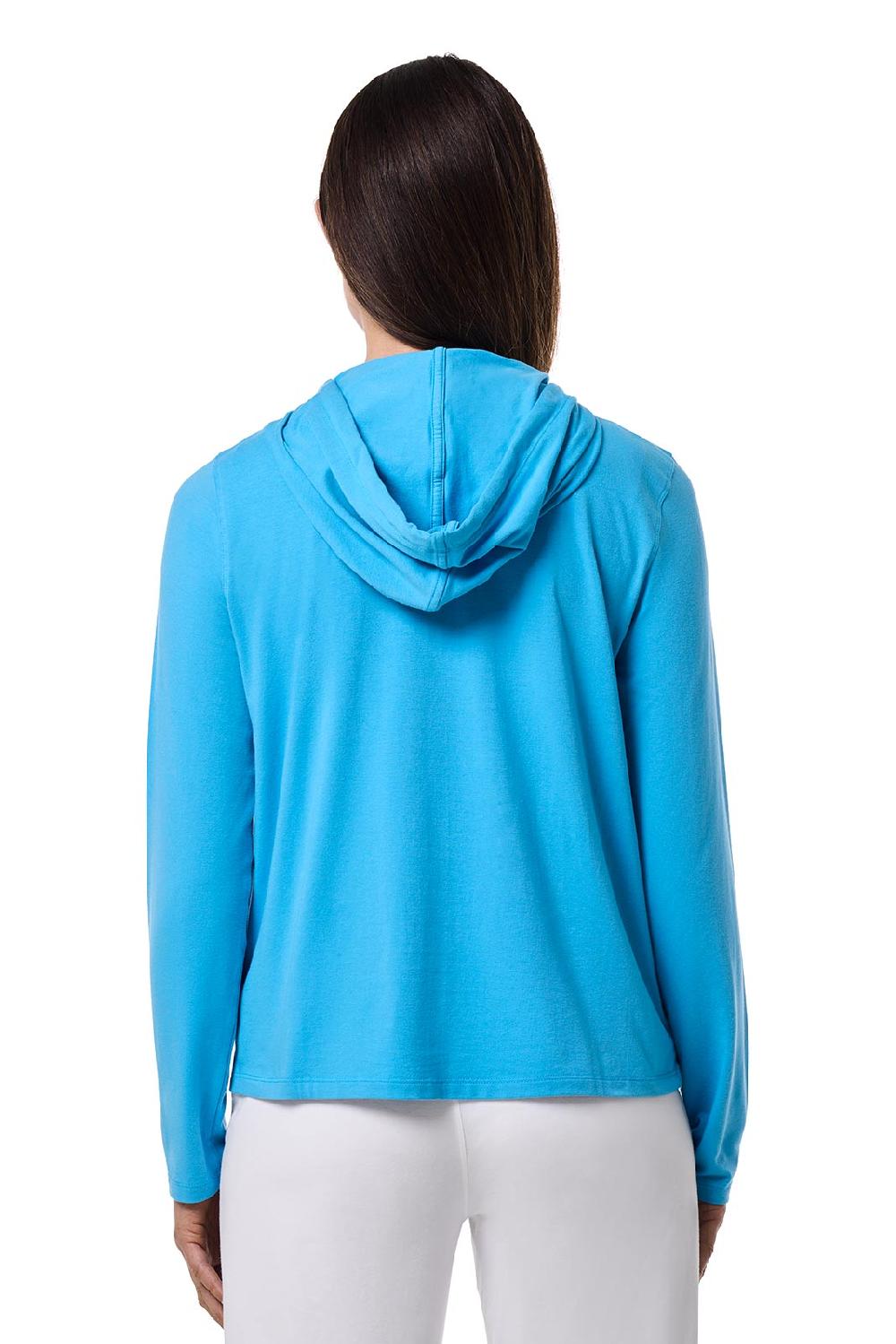 Coolibar Women's Seaside Hoodie | Malibu Blue