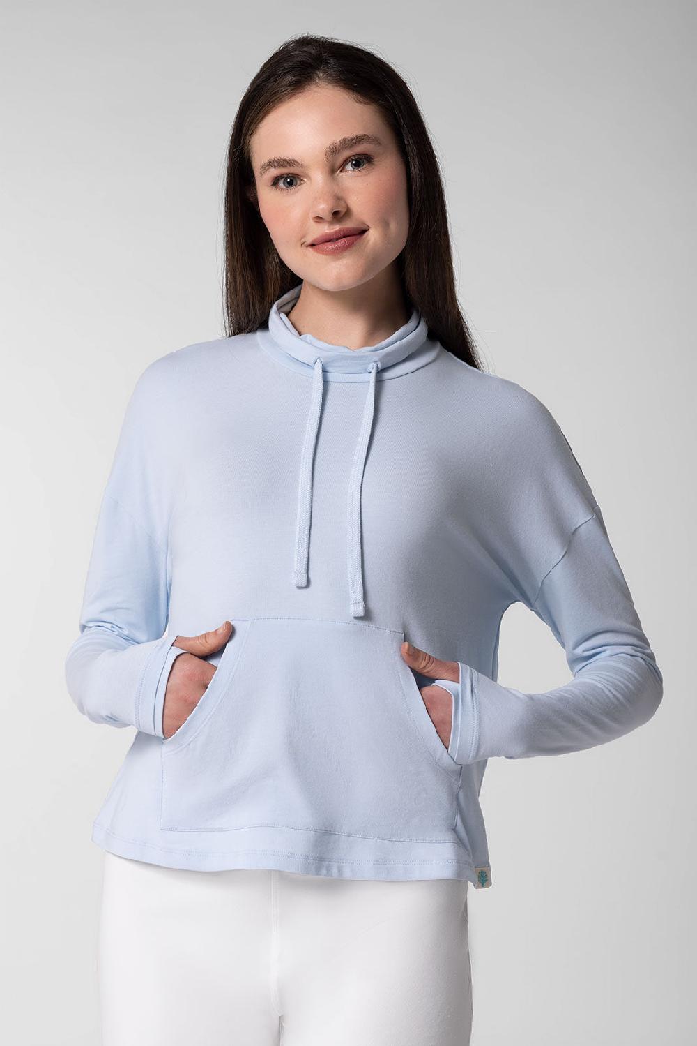 coolibar Women's Solana Mock Neck Pullover | Skyride