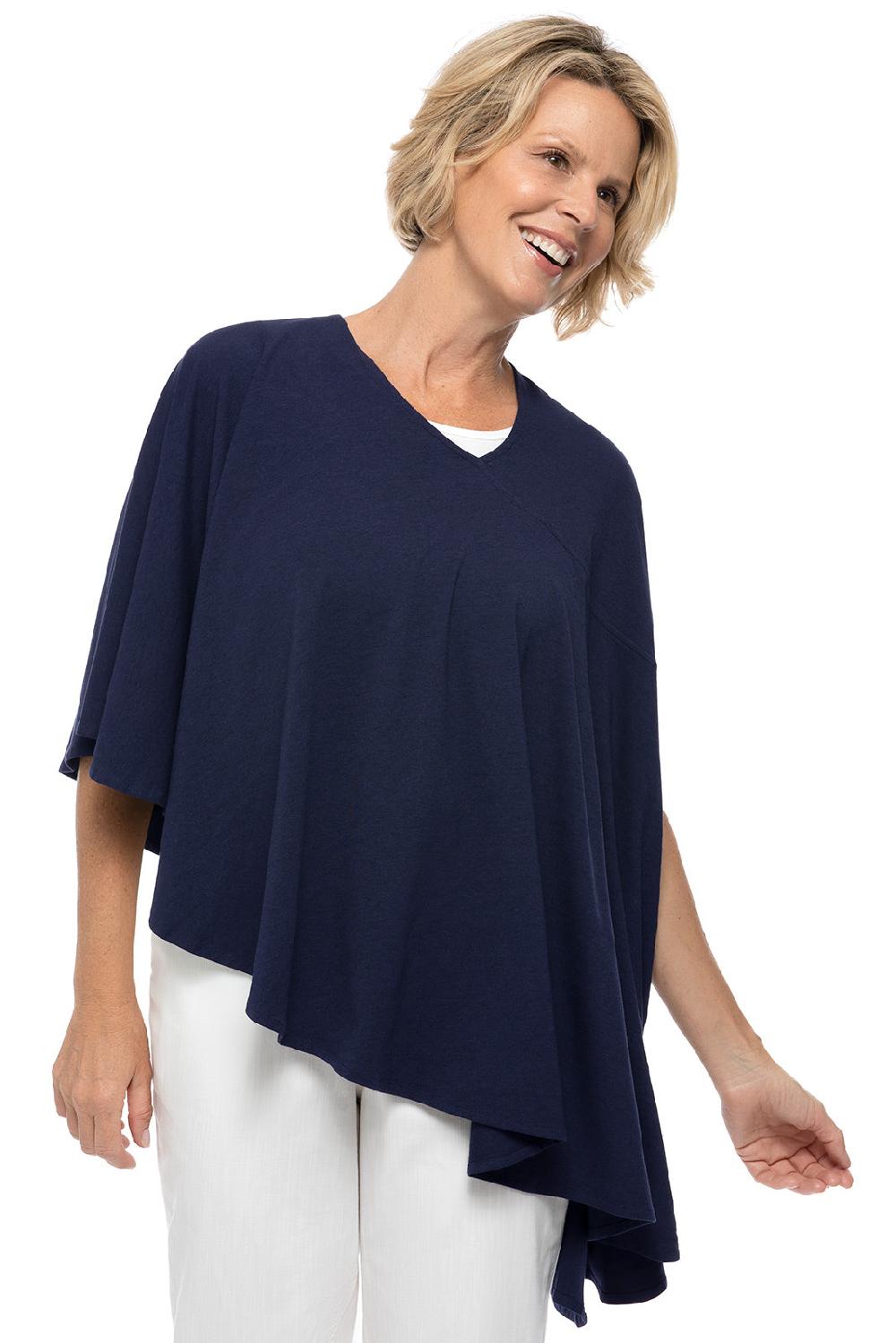 coolibar Women's Stella Convertible Wrap | Navy