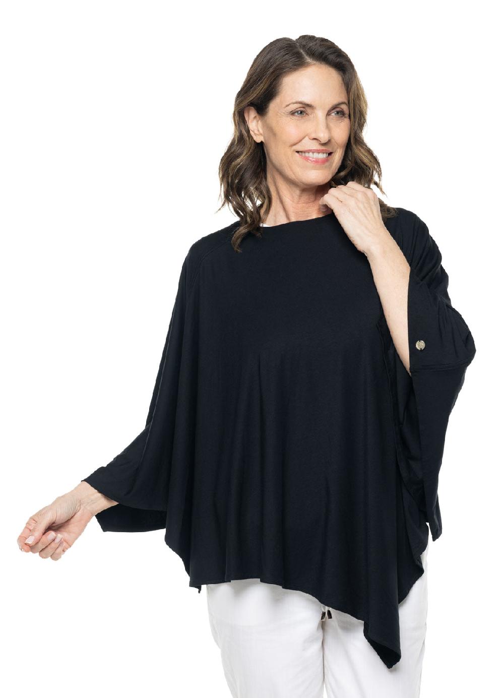 Coolibar Women's Tama Poncho | Black