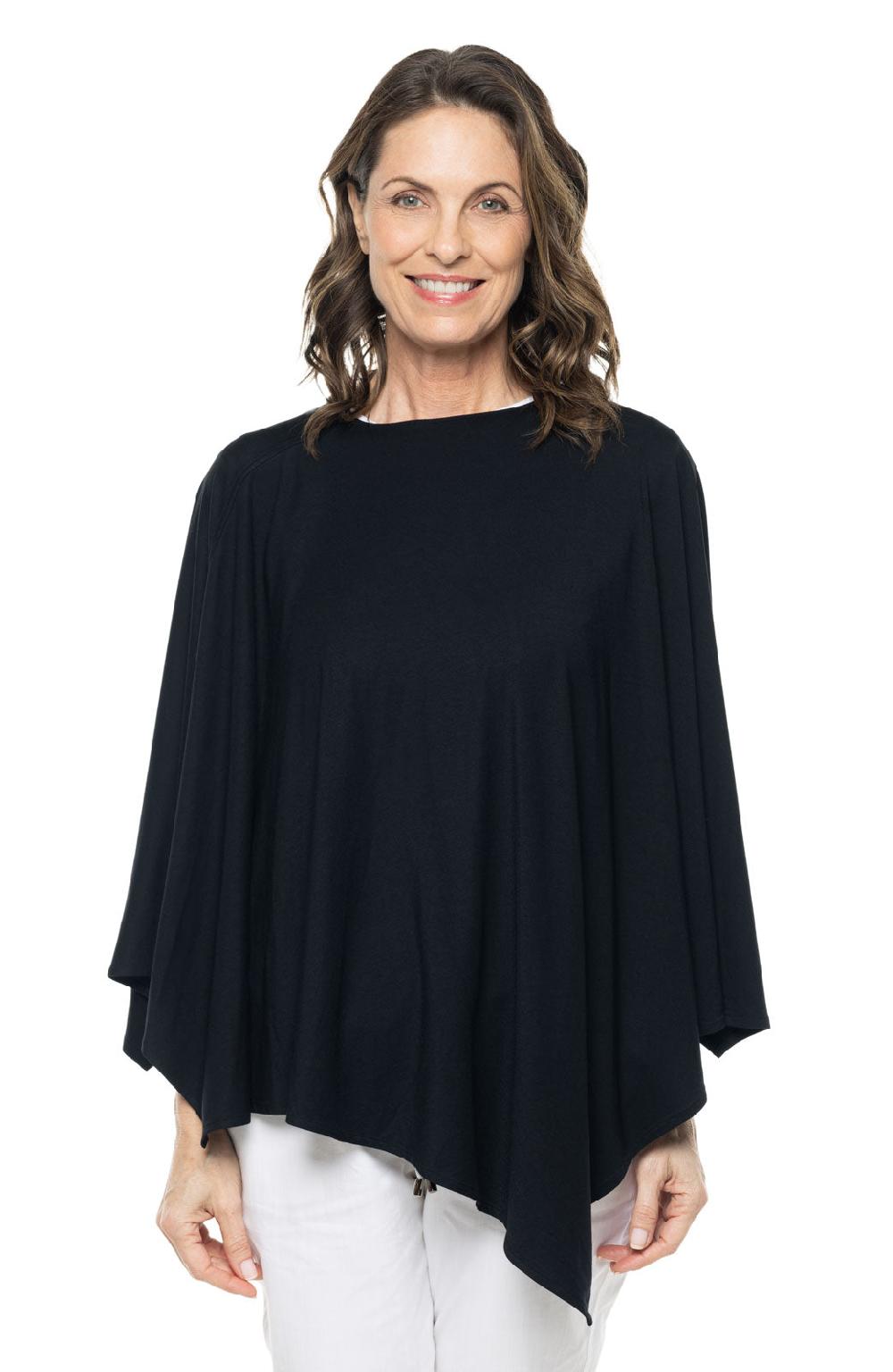 coolibar Women's Tama Poncho | Black