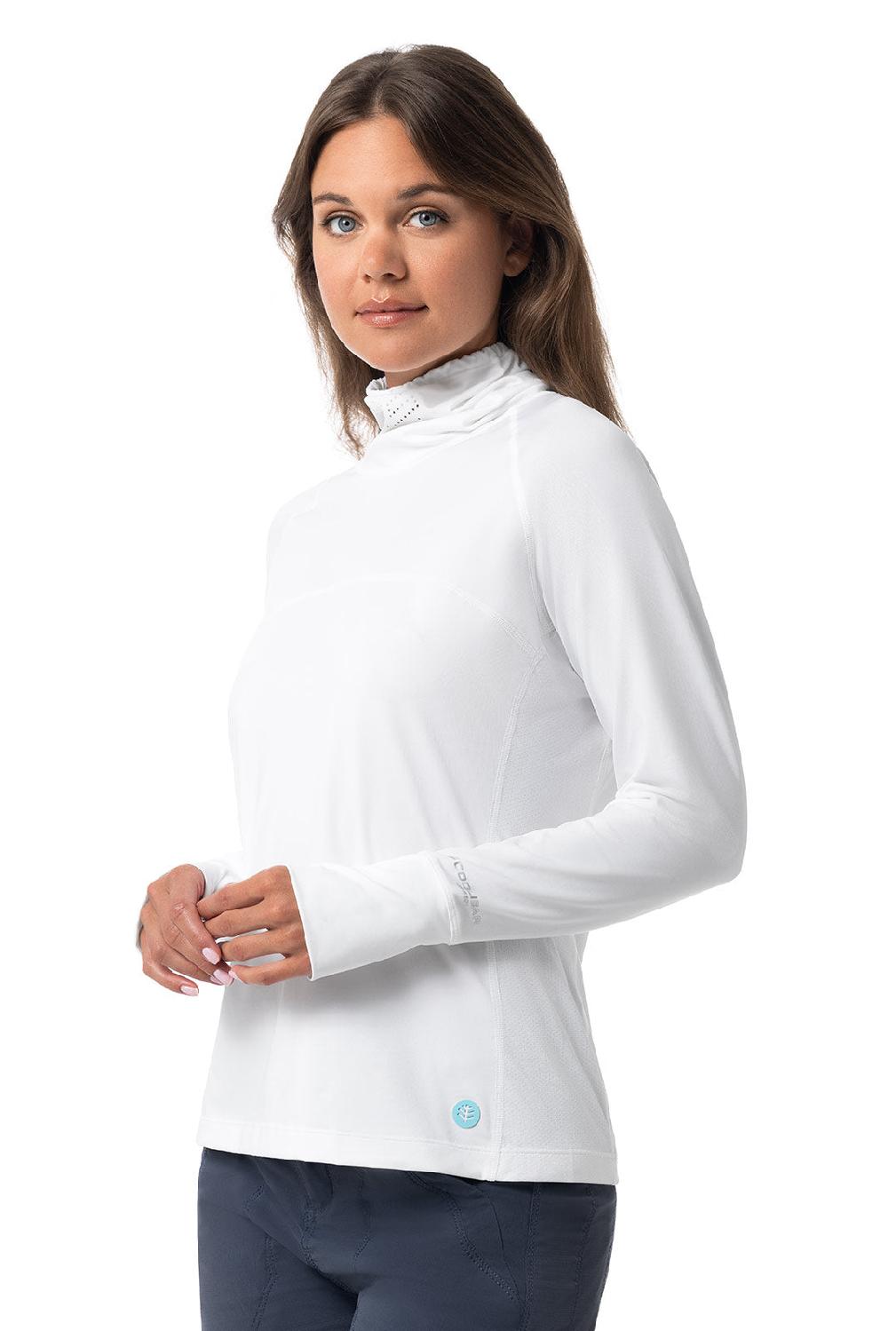 Coolibar Women's Vented Paros Fishing Tee | White