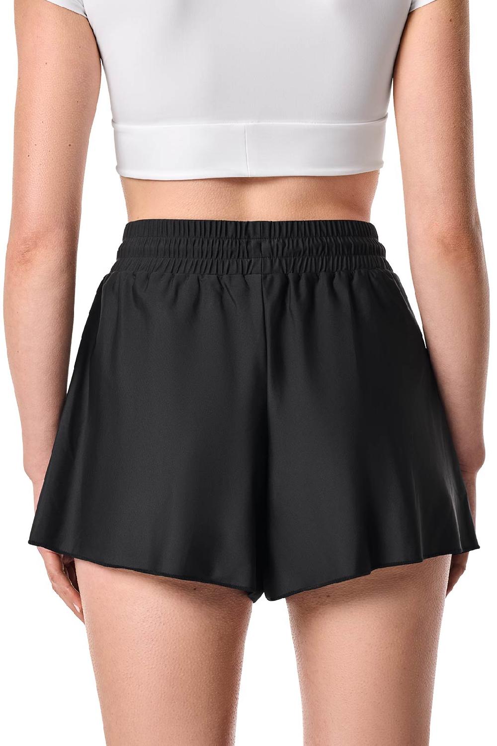 Coolibar Womens Duval Swim Shorts | Black