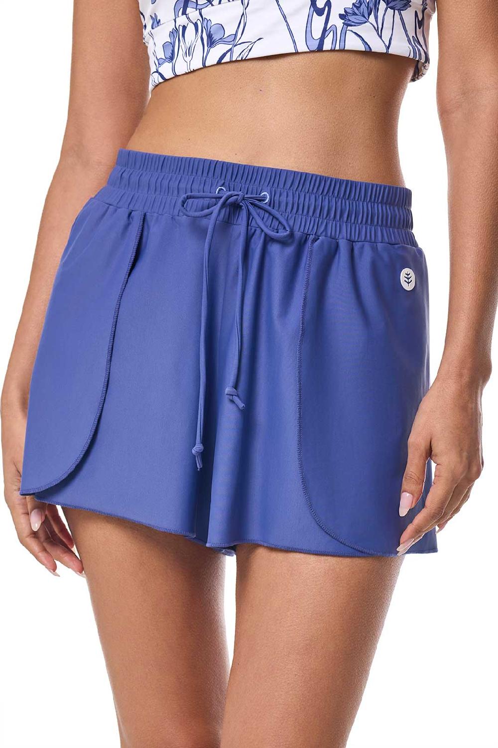 Coolibar Womens Duval Swim Shorts | FUTURE DUSK