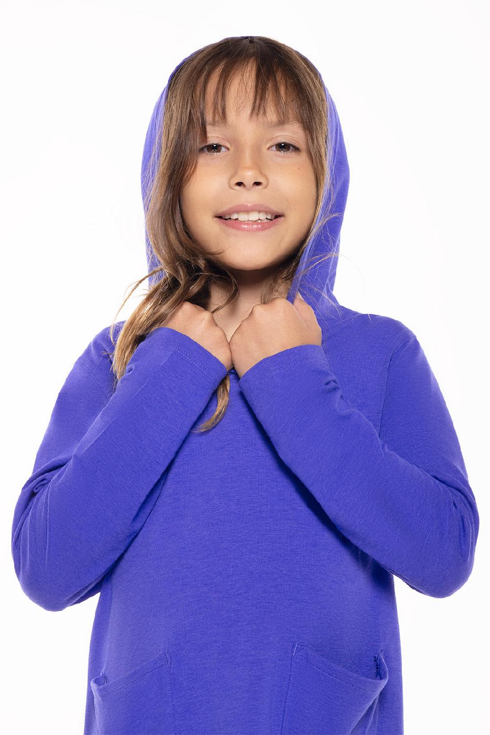 Coolibar Girl's Catalina Beach Cover-Up Dress | Baja Blue