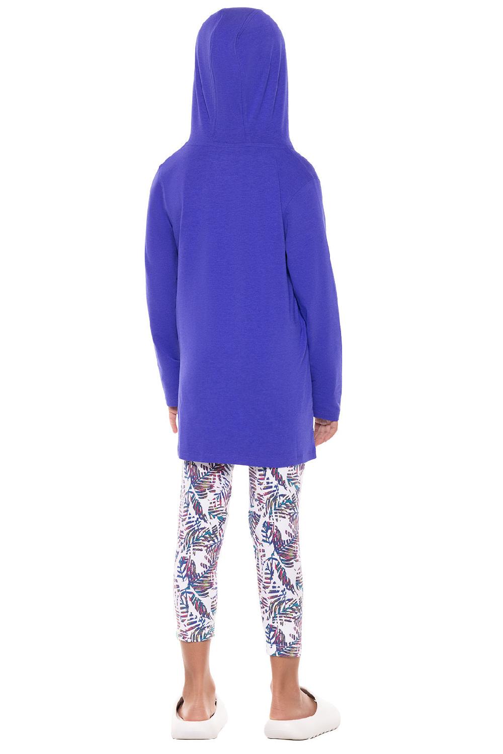 Coolibar Girl's Catalina Beach Cover-Up Dress | Baja Blue