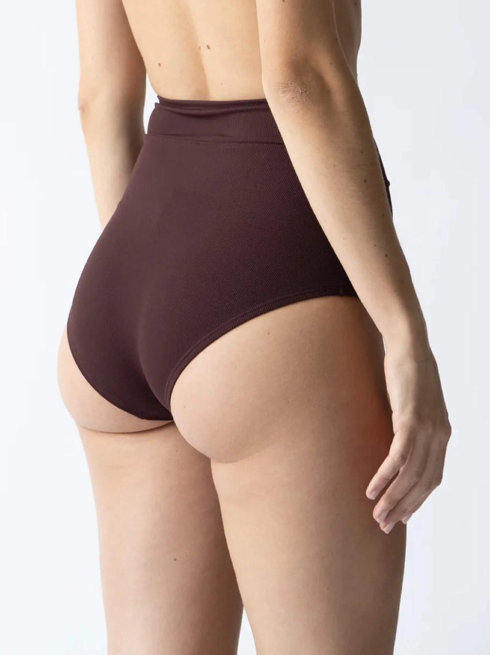 Coolibar Joana - High Rise Moderate Coverage Swim Bottom | Espresso