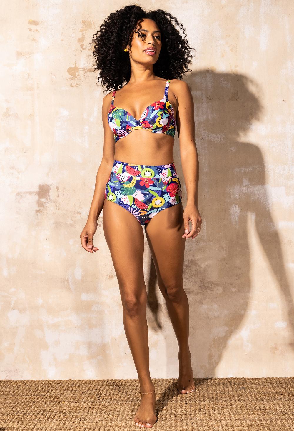 coolibar Joana - High Rise Moderate Coverage Swim Bottom | Island Time