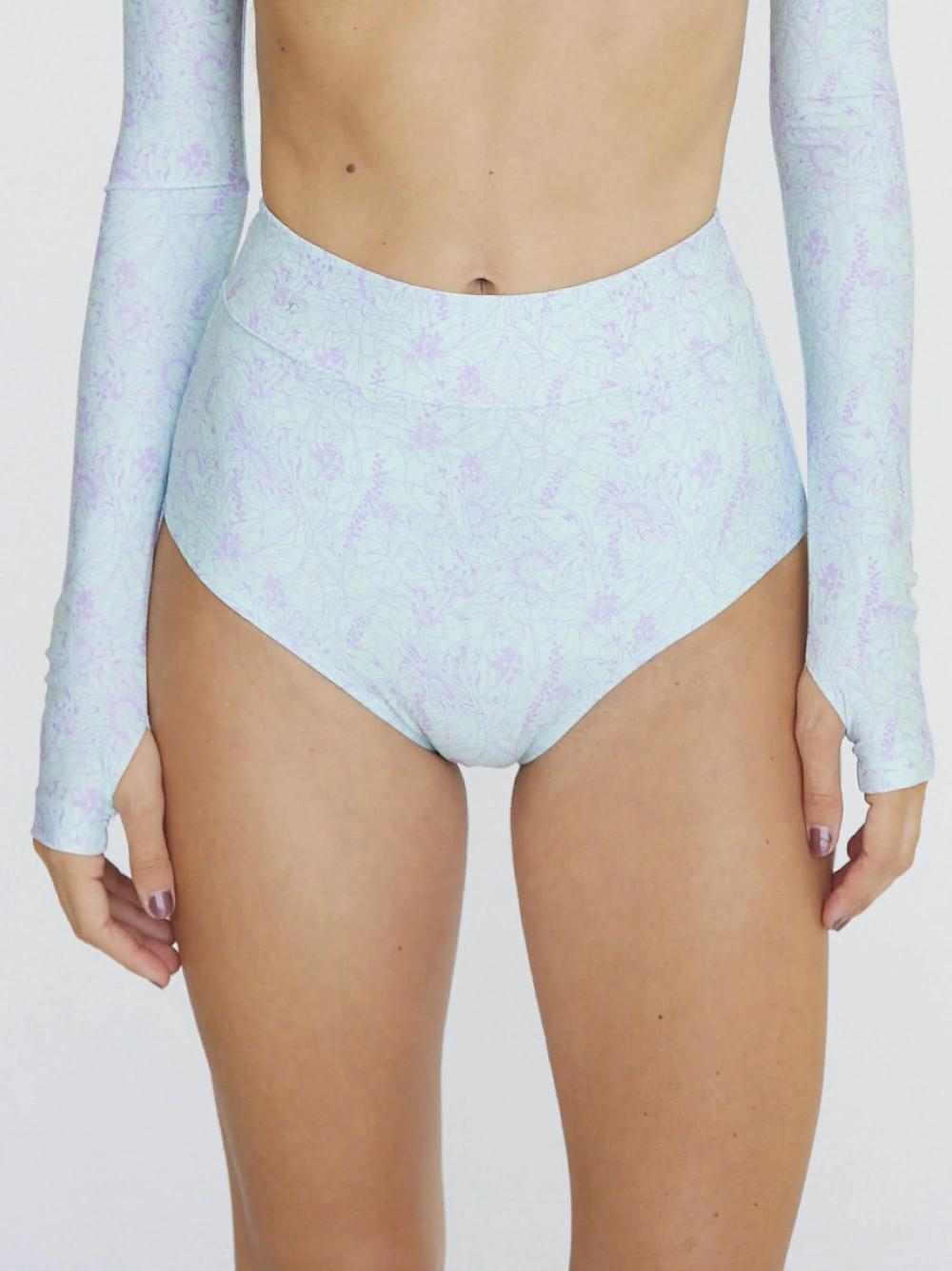 Coolibar Joana - High Rise Moderate Coverage Swim Bottom | Lily Spritz